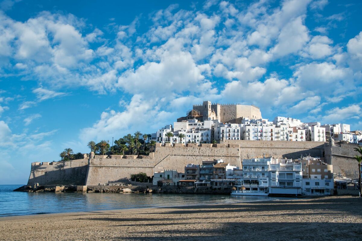 peñíscola españa castillo del Papa Luna al atardecer